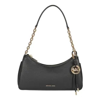 Michael Kors Shoulder Bags, female, Black, Size: ONE SIZE Pochette in pelle martellata