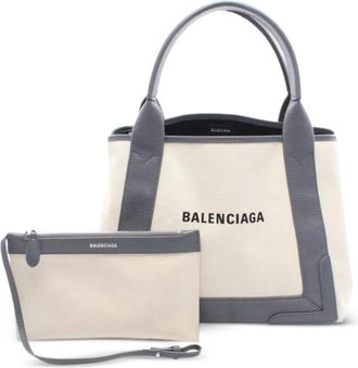 Balenciaga Borsa tote Navy Cabas S anni 2000 - Toni neutri