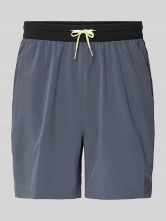 Puma Shorts mit elastischem Bund und Logo in Anthrazit, Gr&ouml;&szlig;e M