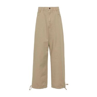 Soci&eacute;t&eacute; Anonyme Broeken, Heren, Beige, L, Fabien Wijde Broek