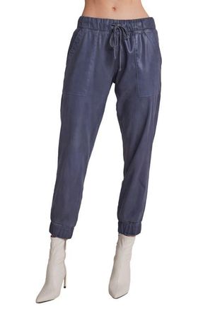 Bella Dahl Chelsea Faux Leather Joggers in Frosted Blue at Nordstrom, Size X-Small