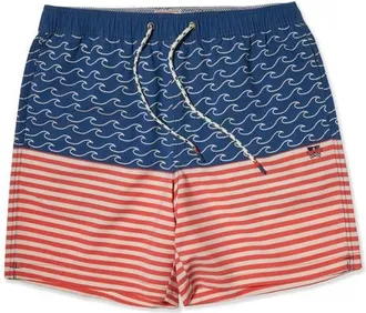 Party Pants Finner Party Starter 5-Inch Swim Trunks in Red at Nordstrom, Size Xx-Large
