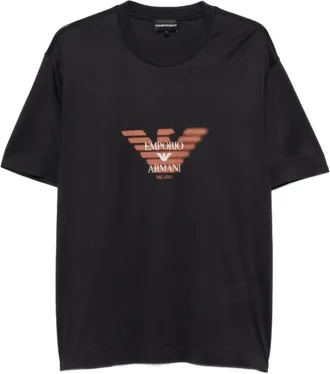 Emporio Armani Black Crew Neck Logo T-Shirt