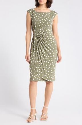 Connected Mock Wrap Dress in Moss at Nordstrom Rack, Size 10