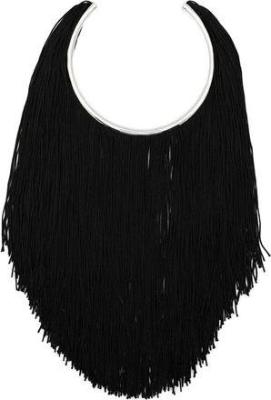 Jil Sander Collana con frange in corda - Argento