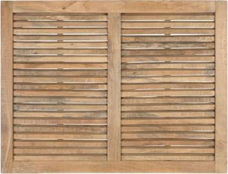 Giner&Colomer Cabecero en madera de mango con dise&ntilde;o de lamas horizontales 104 cm