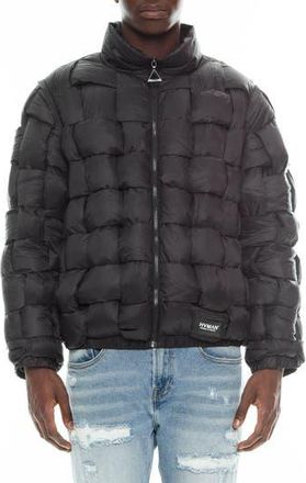HVMAN Convertible Quilted Puffer Jacket in Black at Nordstrom Rack, Size X-Large