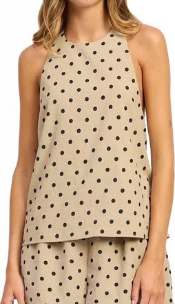 En Saison Womens Hadley Tunic Top In Tan