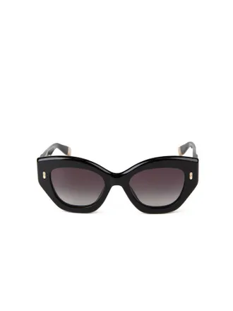 Furla Womens Sunglasses Glossy Black Acetate