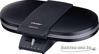 Cloer 1320 Gofrera Doble Negra 1200 W Compacta