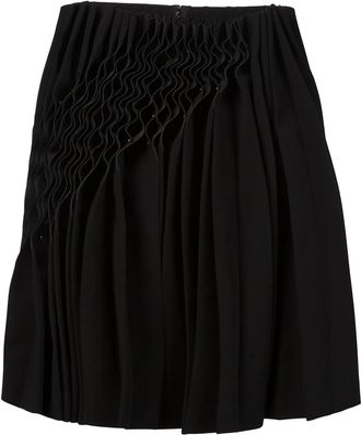 Comme Des Garçons gathered detail skirt - Nero
