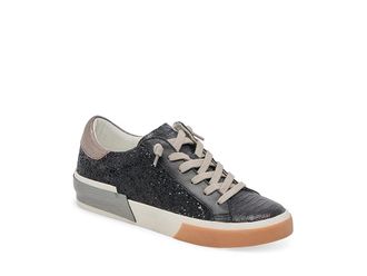 Dolce Vita Zina Womens Shoes Black Shimmer : 6 M, Leather