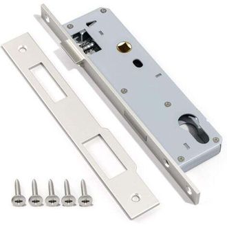 OEM 1 Cerradura De Embutir De Acero Inoxidable 9220, Con Marco De N&iacute;quel Satinado, Para Puertas Interiores Y Exteriores