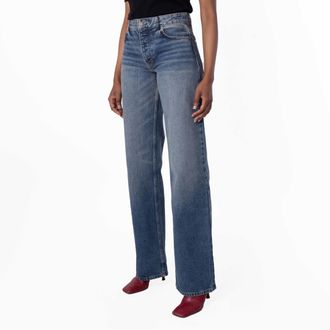 Bally Wide-Leg Cotton Denim Jeans
