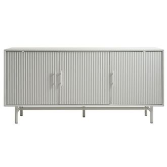 DRAWER Aparador de 3 puertas de madera y metal L160cm - Greige