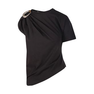 CHRISTOPHER ESBER T-Shirts, female, Brown, Size: 2XS Stone Pin T-Shirt