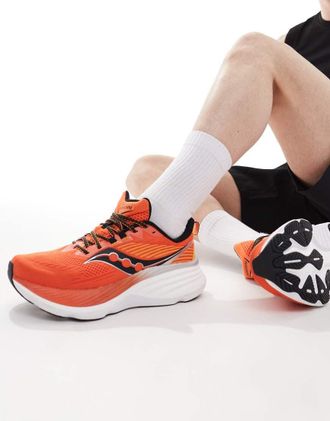 Saucony Hurricane 24 - Sneakers da corsa color pepe e skydiver-Arancione