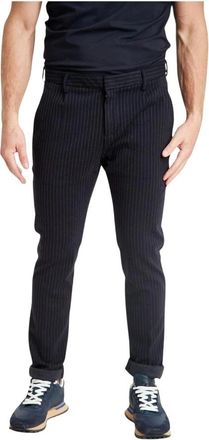 Dondup Gaubert Pinstripe Broek - Heren - Slim Fit Broeken - Blauw - W34 - Broeken