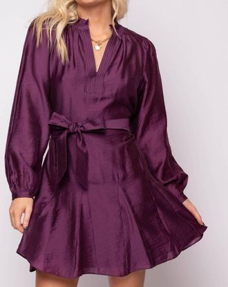 Current Air Amethyst Dress In Boysenberry