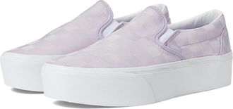 Vans Classic Slip-On Stackform Shoes Lilac : Mens 10 - Womens 11.5 Medium, Textile