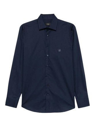 Etro Navy Roma Logo Shirt