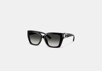 Coach Maxi Sculpted C Square Cat Eye Sunglasses