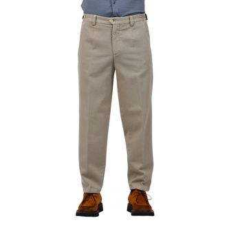 BRIGLIA 1949 Heren, Broeken, Beige, Maat: L