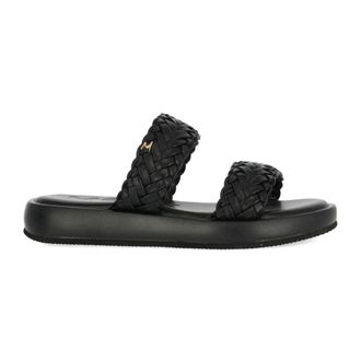 Mexx Sliders, female, Black, 6 UK, Black Flat Sandals for Women