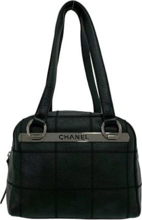 Chanel Pre-owned Vintage Schoudertas - Dames - Vintage Schoudertas - Zwart - ONE Size - Leer - Vintage