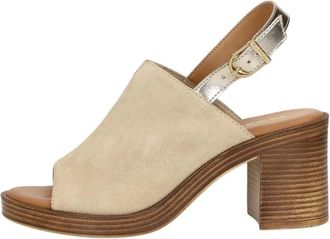 Tamaris High Heel Sandalen - Dames - Sandalen met hakken - Beige - 37 EU - Schoenen
