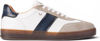 Martinelli Mens Blue Leather Sneakers Trainer Shoes - Seaford