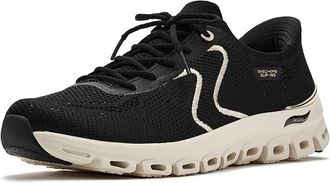 Skechers Martha Stewart Arch Fit Glide Step Elevate -Perfectly Perfect Hands Free Slip-Ins Womens Shoes Black Gold : 10 B - Medium, Textile