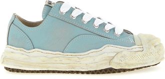 Miharayasuhiro Blue Cowhide Low Top Mens Sneakers