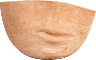 Biscottini International Biscottini - Jarr&oacute;n De Terracota En Forma De Cara, 100% Fabricado En Italia, Totalmente Hecho A Mano En El Torno