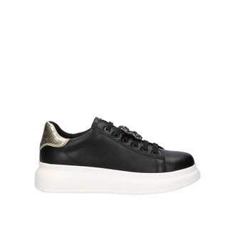 Renato Garini Womens Butterfly Jeweled Platform Sneaker In Black