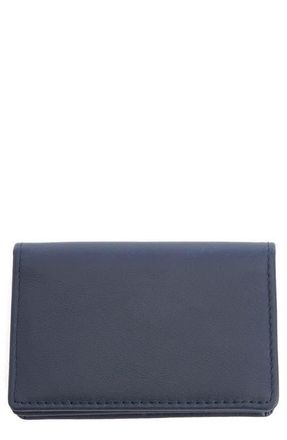 Royce Leather Leather Card Case in Navy Blue at Nordstrom