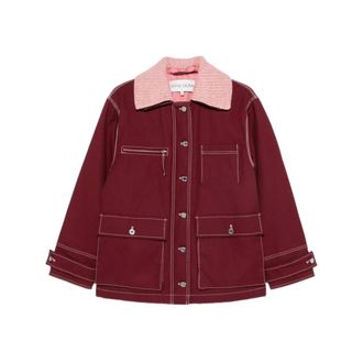 Stine Goya 2559 Coated Cotton Canvas Workwear - Dames - Jassen - Rood - Maat: S Katoen