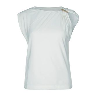 Pinko T-Shirts, female, White, Size: M Melody Maglia Jersey Cotone