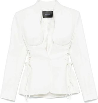 MUGLER Mujer, Chaquetas, Blanco, Talla: L