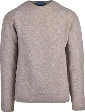 Daniele Fiesoli Crewneck Pullover In Soft Blend Of Extrafine Merino Wool And Polyamide