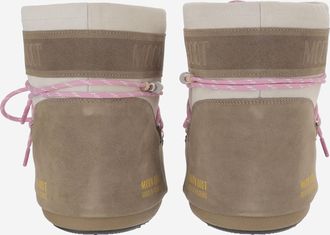 Moon Boot Womens Icon Low Boots Beige Leather