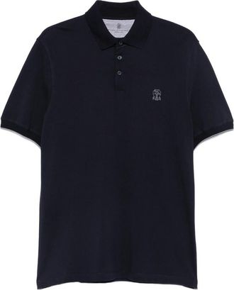 Brunello Cucinelli Logo-embroidered Cotton Polo Shirt