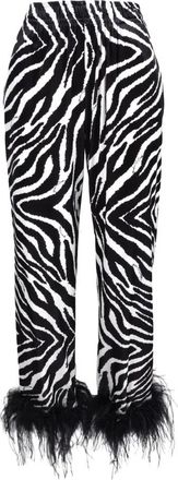 Giulia N Couture Elegante broek met stretchstof - Dames - Slim Fit Broeken - Veelkleurig - L - Polyester - Broeken