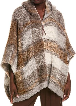 Brunello Cucinelli Womens Taupe Cashmere Hooded Poncho Jacket, Size XS