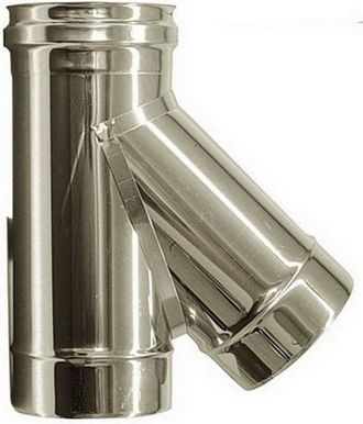 MBM Conector En T De 135&deg; Para Conducto De Humos Dn 250 Tubo De Acero Inoxidable 316