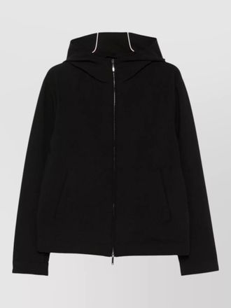 Emporio Armani hooded nylon jacket long sleeves pockets