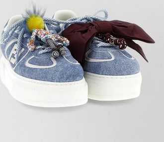 Fendi leather fendi match low-top sneakers