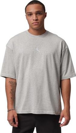 Nike Jordan Mens Brooklyn Oversized T-Shirt - Heather Grey/Black Size XXL