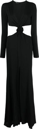 Blumarine cut-out panel dress - women - Spandex/Elastane/Polyester/Viscose - 40 - Black