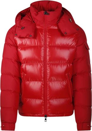 Moncler Maya Jacket - Heren - Winterjassen - Rood - XL - Leer - Jassen